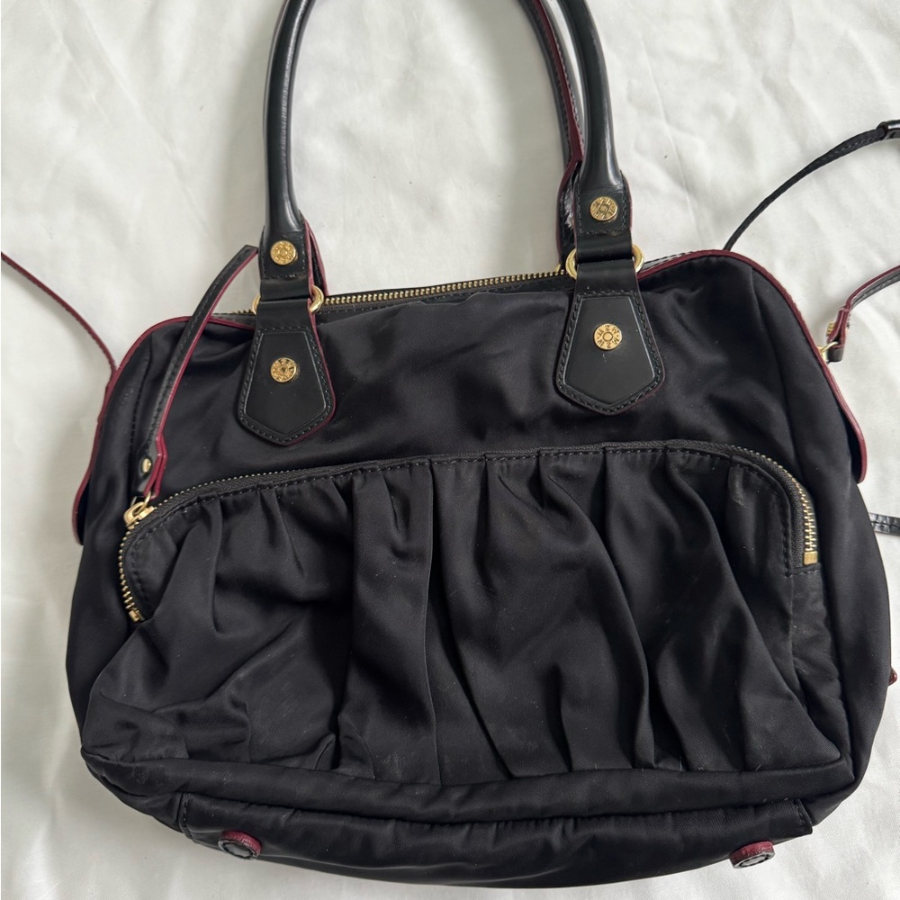 MZ Wallace Black Shoulder Bag with Gold Accents - Picture 2 of 6